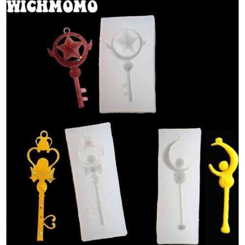 2019 New Fashion 1PCS Stars and Moon Craft DIY Transparent UV Resin Liquid Silicone Combination Molds for Making Jewelry Gifts