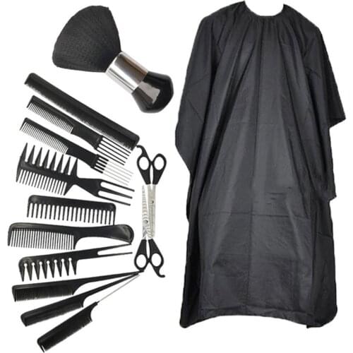 14PCS/Set Hairdressing Scissors Kit Multi-function Professional Cutting Scissors Set With Hair Combs And Cape For Daily Haircut