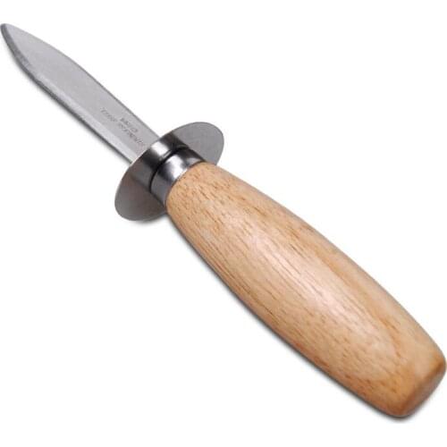 50pcs Stainless Steel Oyster Knife Wood-handle Oyster Shucking Knife Kitchen Food Utensil Tool lin4126
