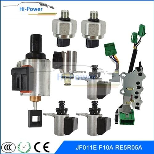 CVT JF011E RE0F10A F1CJA Transmission Valve Body Solenoids Kit For Nissan Altima Sentra Rogue 33446-JF011 33420XX1