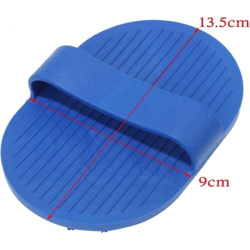 Blesiya Pet Dog Bath Grooming Massage Brush Hair Fur Comb Soft Rubber Blue