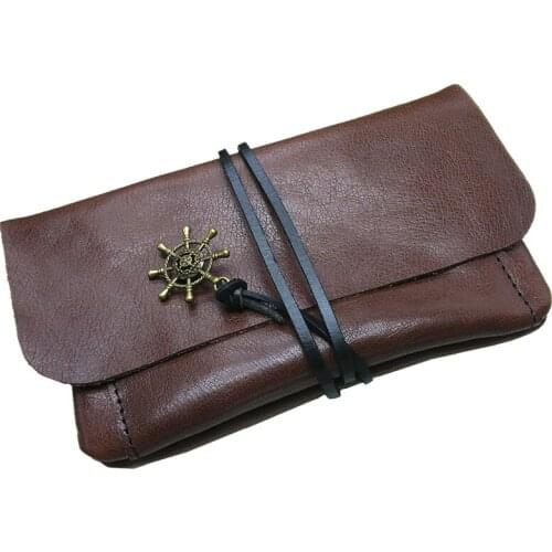 Large-capacity Genuine Leather Cigarette Case Pipe Bag Handmade Portable Holder Lighters Sundries Soft Leather Storage Bag Gifts