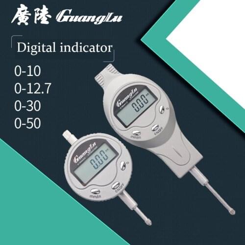 GUANGLU Digital Indicator 0-30mm 0-50mm/0.01mm Inch/Metric Dial Indicators Electronic Test Gauge Micrometer Measuring Tool