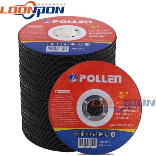 125mm Resin Cutting Disc Cut Off Wheels Flap Sanding Grinding Discs Angle Grinder Wheel for Metal Iron Thickness 1.6mm 1-40Pcs