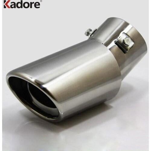 For Nissan Versa 2005-2010 2011 Hatchback Stainless Steel Exhaust Muffler Tip Tail Silencer Trims Car Exterior Accessories