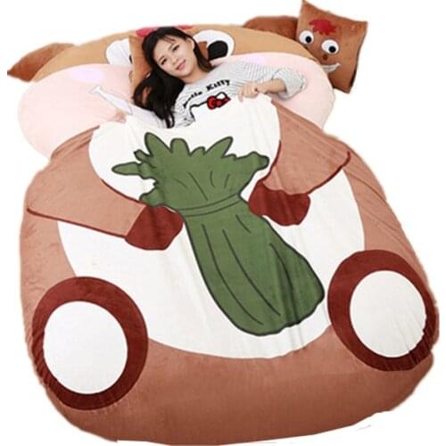 Dorimytrader Animal Cartoon Horse Beanbag Stuffed Soft Giant Bed Carpet Mat Tatami Sleeping Bag 2 Sizes Free Shipping DY60851