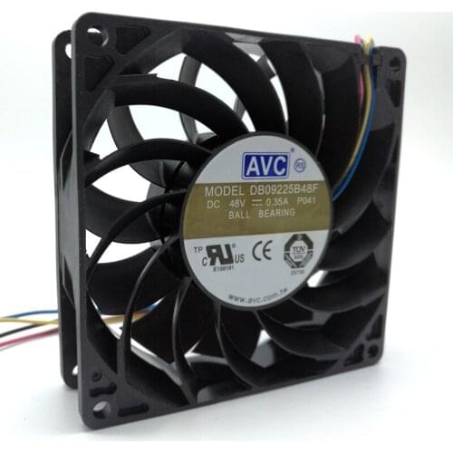 DB09225B48F For AVC 9025 48V Double Ball PWM Fan 9cm Communication Equipment Converter Fan