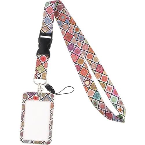 E3004 Classical Necklack Lanyard Key Gym Strap Multifunction Phone Decoration With Card Holder Cover