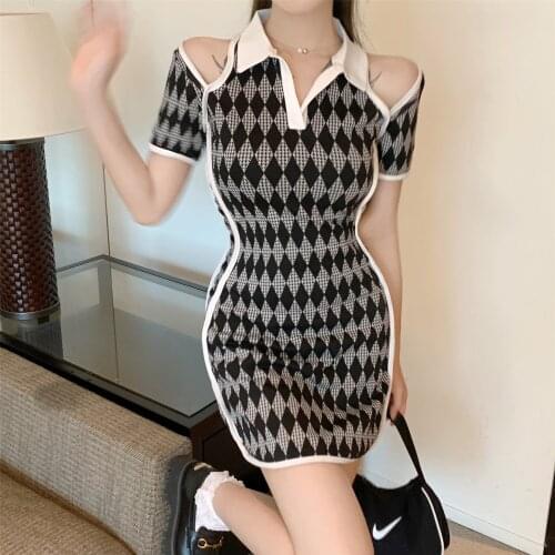 Модные трикотажные платья GRUIICEEN China At AliExpress