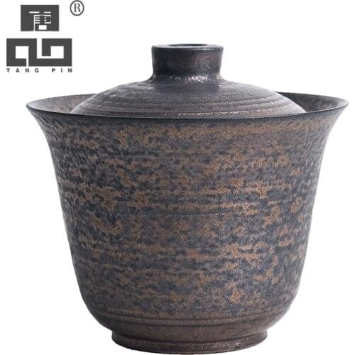 TANGPIN ceramic teapot gaiwan tea cup handmade chawan chinese kung fu tea set drinkware