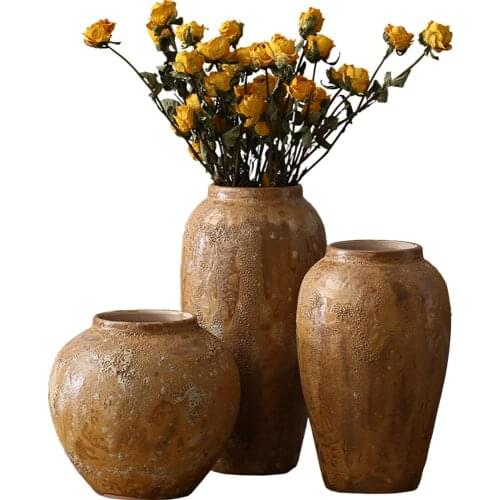 Chinese Antique Art Ceramic Vase Decoration Nordic Luxury Large Vase Living Room Decoratio Flower Arrangement Container Gifts