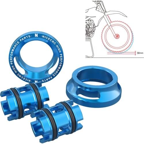 NICECNC Fork Lowering Kit Lower 30mm For Husqvarna TE FE i TEI FEI 150 200 250 300 350 400 450 501 2017-2021 2020 701 Enduro 19