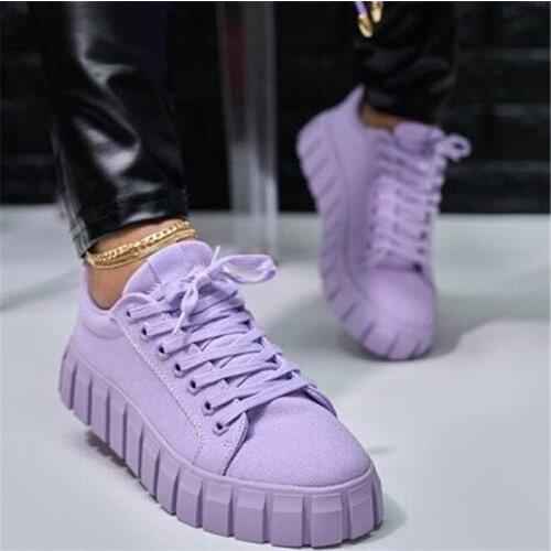Sports womens shoes new fashion casual breathable womens platform sneakers bottom shallow mouth running women canvas shoes