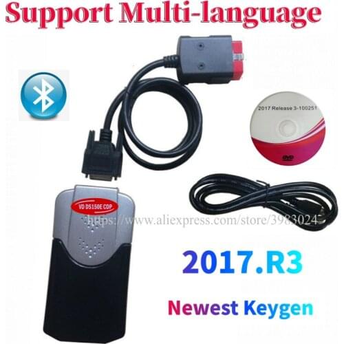 BEST VD DS150E CDP New Vci OBD2 OBDII Diagnostic Tool with Bluetooth Scanner Car Truck Pro Plus for Delphis VD TCS CDP Pro Plus