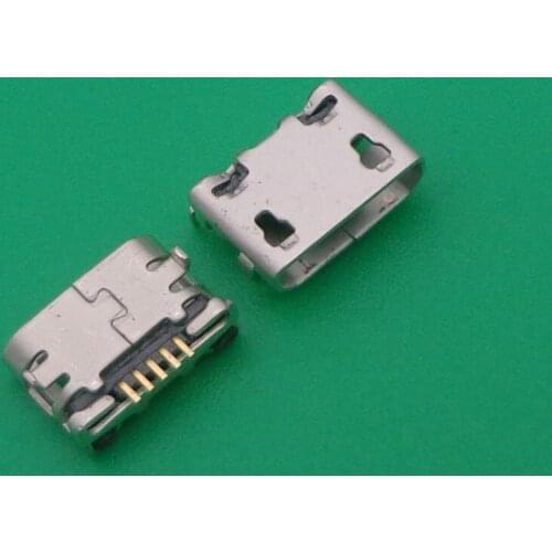 Micro USB 5pin Ox horn Female Usb Socket Flat Mouth Four Legs Socket Micro Usb Connector charging port socket power plug dock