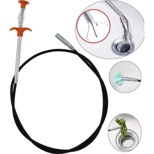 Multifunction 60cm Spring Pipe Dredging Tools Drain Snake/Cleaner Sticks Clog Remover Cleaning Tools Household for Kitchen Sink