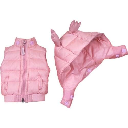 Fashion casual pink and blue down jacket dream fairy doll 1/3 BJD girl winter coat cold DBS clothing SD girl gift toy