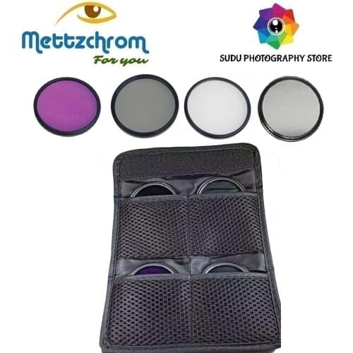 Mettzchrom UV CPL FLD ND2 Filter Kit 39mm 49mm 52mm 55mm 58mm 62mm 67mm 72mm 77mm Filter Set