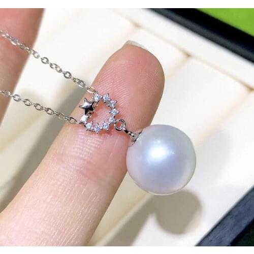 New Style 925 Sterling Silver Pendant Base Mountings Findings Womens Parts for Oyster Edison Pearl Coral Jade Beads Stones