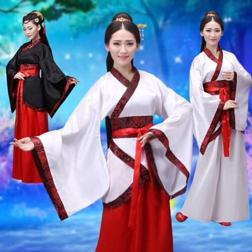 New Hanfu Women Ancient Chinese Costume Tang Dynasty Costume Oriental Costumes Folk Dress Female Adult Stage Dance Wear DL2856