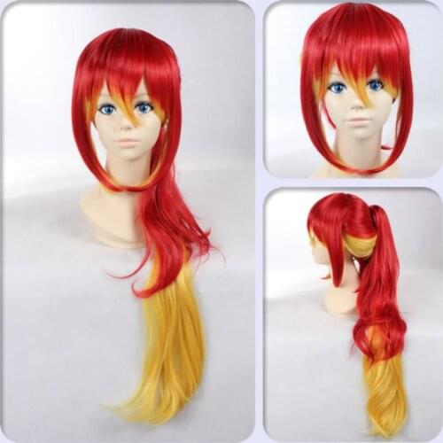 1pcs Anime Ao no Exorcist Kirigakure Shura Ponytail Wig Cosplay Costume Decor Prop Long Synthetic Hair for Women Girl Collection