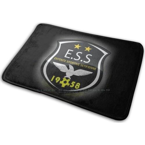 Es Sétif Fans Algeria Football Mat Rug Carpet Anti-Slip Bedroom Entrance Door Mat Es Sétif Fans Algeria Football Es Setif Setif