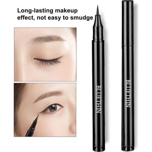 1.5g Black Eyeliner Fast-Drying Waterproof Anti-Sweat Lasting Eye Liner Liquid Eye Pencil Fine-Point Makeup Tool