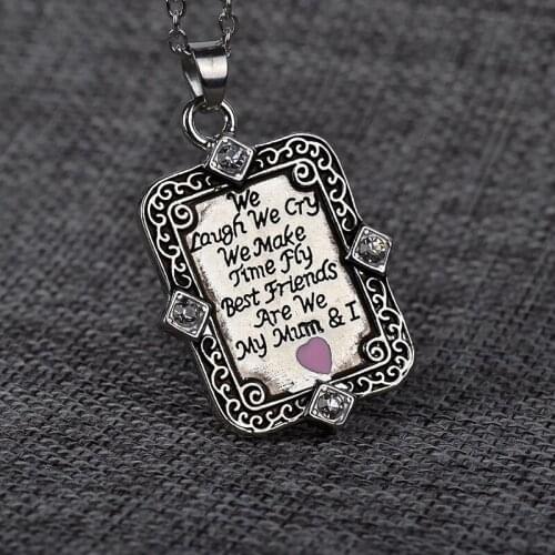Popular Jewelry BEST MUM Letter Pendant Necklace Hot Sales High Quality Accessories For Mothers Day Gift