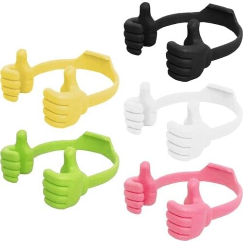 OK Thumb Smartphone Stand Universal Flexible OK Thumb Smartphone Stand Holder Lazy Adjustable Tablet Rack E5BA