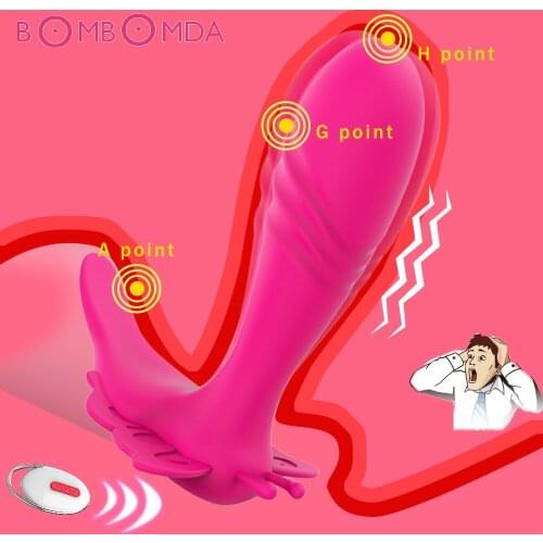 Vibrator Dildo Panties Butterfly Wearable 2 Motors 12 Frequencies Strong G Point Vagina Clitoris Sex Toys For Women Masturbation