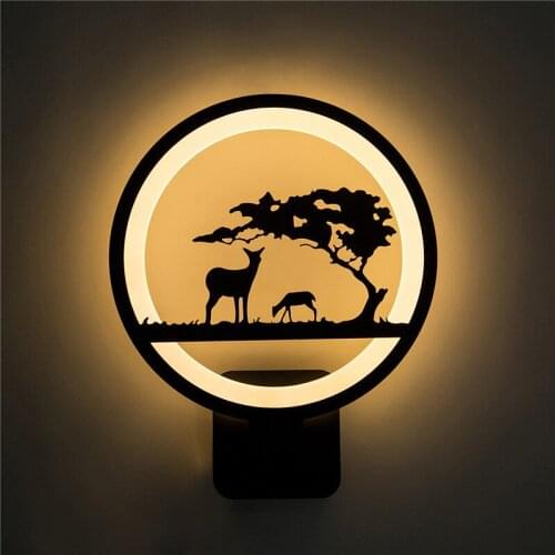 Japan bedroom light industrial decor wood dining room corridor bedside home deco espelho