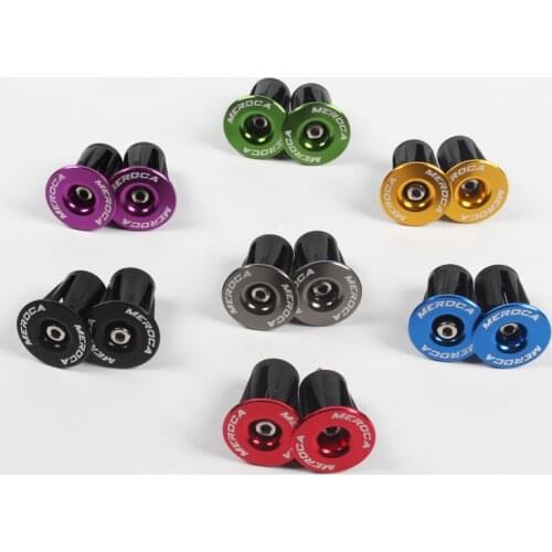 1Pair Bike Handlebar Cap Bicycle accessories Aluminum Alloy Bike Handlebar End Lock-On Plugs Bar plug Caps Covers Bicycle Parts