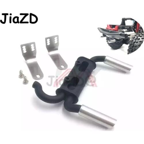 1 Set KYX Simulation Model Car Tailpipe Exhaust Pipe For Trx4 TRX-4 Axial SCX10 90046 RC Car Parts Gas Exhaust Pipes Kits A009