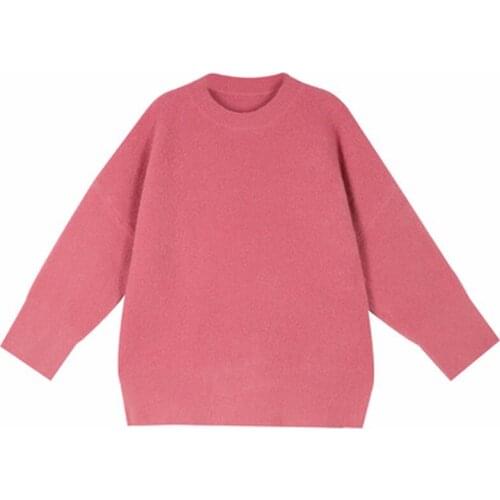 2021 spring and autumn fashion womens casual age-reducing foreign temperament knitted sweater cotton