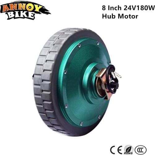 8 Inch 24V180W Hub Motor Bicicleta Hub Brushless Gear Electric Hub Motor Wheel Ebike Scooter Brake motor wheel for scooter