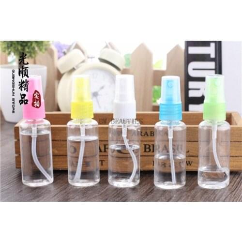 800Pcs 30ml empty transparent bottle with nozzle liquid spray pump , 1 oz clear plastic easy takeing cosmetic perfumes bottle