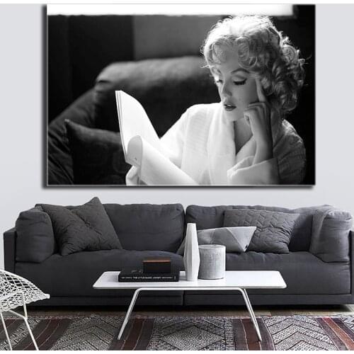 Abstract Black and White Sexy Beautiful Woman Canvas Painting Posters and Prints Wall Art Picture Prints for Home Decor