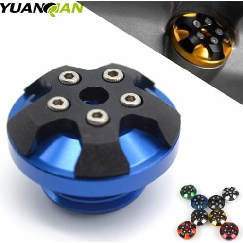 Blue color Motorcycle CNC engine oil filler cap aluminum For honda cbf 250 honda cbr 1100xxhonda cbr 600honda cbr 600 f4 f4i