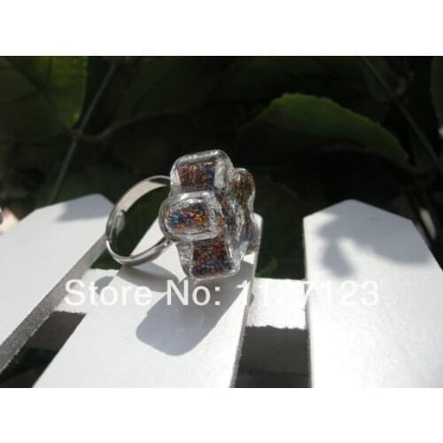 Free shipping!30Set 22X22MM Plum flower Liquid Rings,Glass Globe Bubble Vial rings,Glass Cover Vials,wishing bottle rings