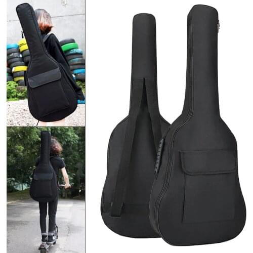 36 Inch Guitar Bag Case Gig Bag Double Straps Oxford Fabric Pad 5mm Cotton Thickening Soft Cover Waterproof Backpack