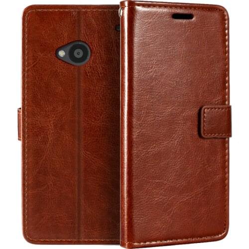 Case For HTC One M7 Wallet Premium PU Leather Magnetic Flip Case Cover With Card Holder And Kickstand For HTC One
