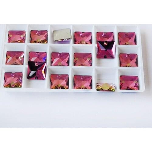 CTPA3bl 3240 K9 Crystal Glass Flatback Sewing Stones Rose Sew On Rhinestone For Clothes Garment DIY Handmade Bags Decoration