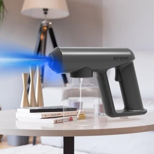 Nano Sanitizer Spray Gun USB Fogger Machine Nano Sprayer Air Disinfection Machine Blue Light Nano Atomization Fogger Machine