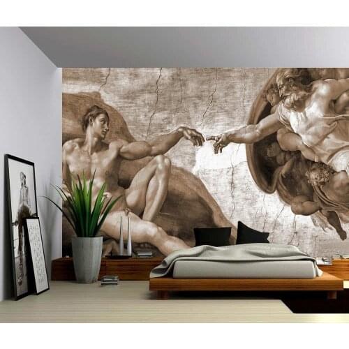 Custom 3D Photo Wallpaper Creation of Adam Wall Mural Living Room Bedroom Vinyl Mural Waterproof Wallpaper Home Decor