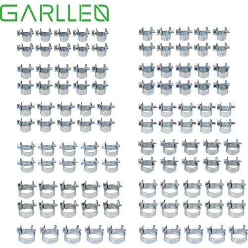 GARLLEN 110pc 6-18mm Anti-corrosion Hose Clip Fuel Line Clamp Clip for Low Pressure Small Bore Hose for Hose Nozzle Sealing Hose