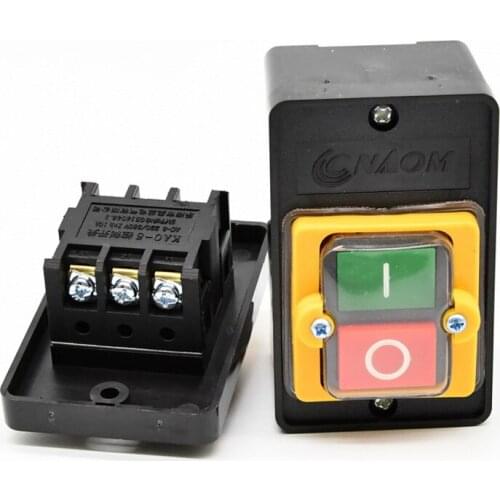 KAO-5 Waterproof Machine Power Button 220V Three-phase Kitchenware Accessories Bench Drill Switch