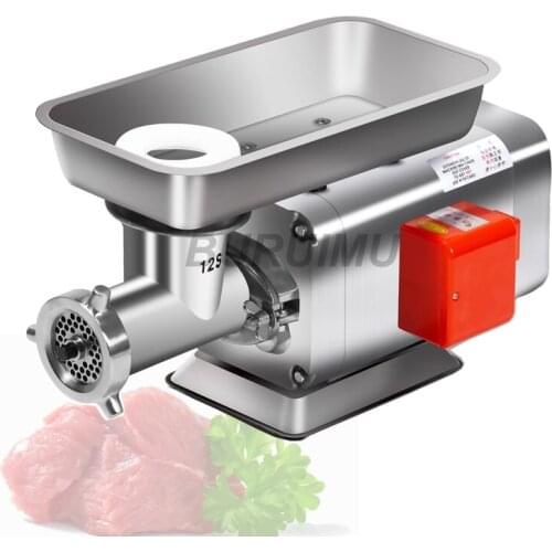 Commercial Food Chopper Meat Grinding Mincing Machine Beef Grinder Mincer Stainless Steel Sausage Stuffing Maker