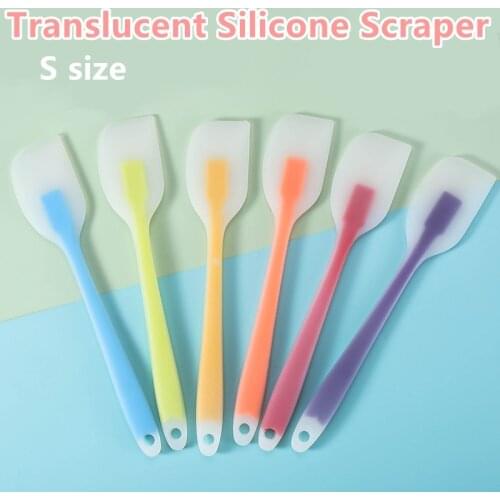 Soft silicone spatula rubber shovel Non Stick Silicone scraper cake baking Tool food grade butter cooking bakery tools color