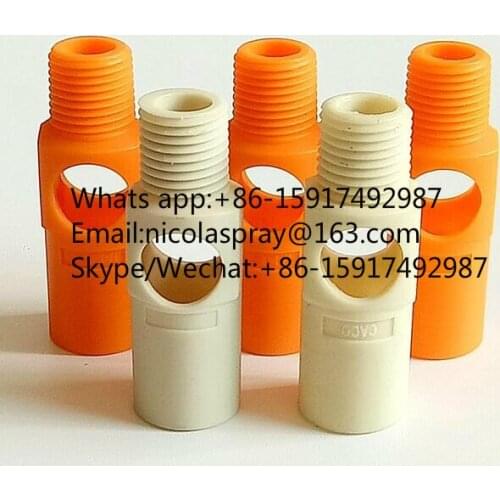 PCB electrophoresis tank miniature venturi nozzle,mix fluid nozzle,Fertilizer Tank Water Mixing Jet Eductor spray Nozzle