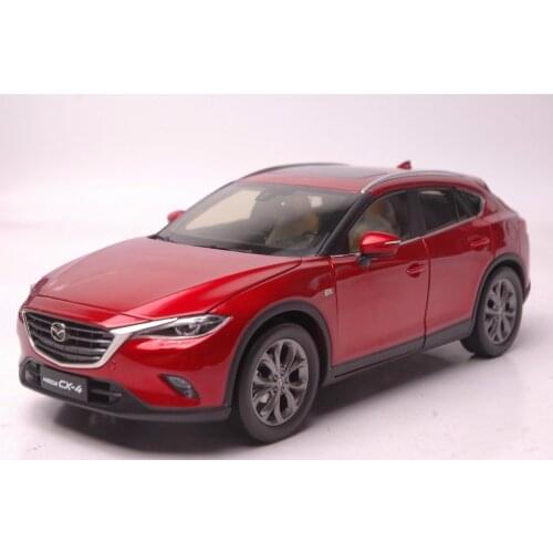 1:18 Diecast Model for Mazda CX-4 2016 Red SUV Alloy Toy Car Miniature Collection Gifts CX 4 CX4